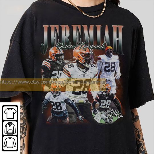 Vintage 90s Graphic Style Jeremiah Owusu-Koramoah T-Shirt, Jeremiah Owusu-Koramoah Shirt, Cleveland Football Shirt,Vintage Oversized Sport