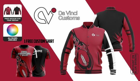 Discover Football Baseball Jacket | Sport Baseball Shirt | Sport Gift | Gift For Him