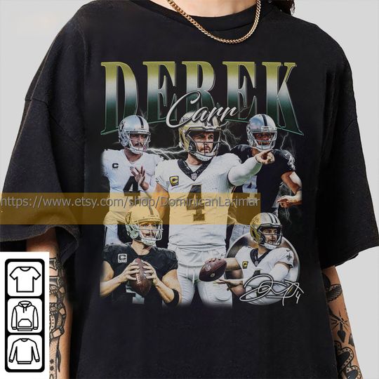 Vintage 90s Graphic StyleDerek Carr T-Shirt,Derek Carr Shirt, Las Vegas Football Shirt, Vintage Oversized Sport Shirt