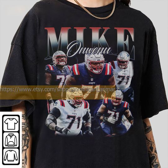 Vintage 90s Graphic Style Mike Onwenu T-Shirt, Mike Onwenu Shirt, New England Football Shirt, Vintage Oversized Sport Shirt