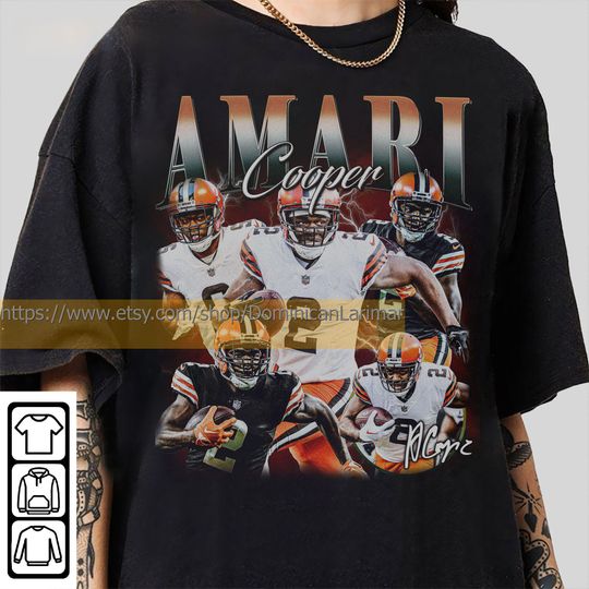 Discover Vintage 90s Graphic Style Amari Cooper T-Shirt, Amari Cooper Shirt, Cleveland Football Shirt, Vintage Oversized Sport Shirt