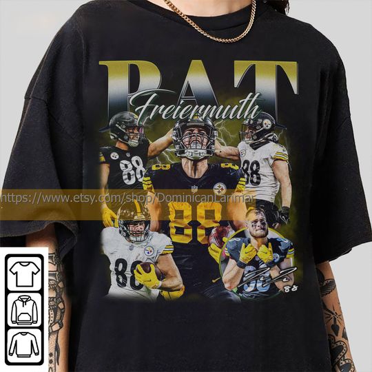 Discover Vintage 90s Graphic Style Pat Freiermuth T-Shirt, Pat Freiermuth Shirt, Pittsburgh Football Shirt, Vintage Oversized Sport Shirt