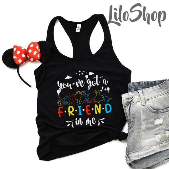 Discover Friends Tank, Girls Group Tank Top, Ladies Racer Back Tank Top, Womens Tank,  Toy Story Tank Top
