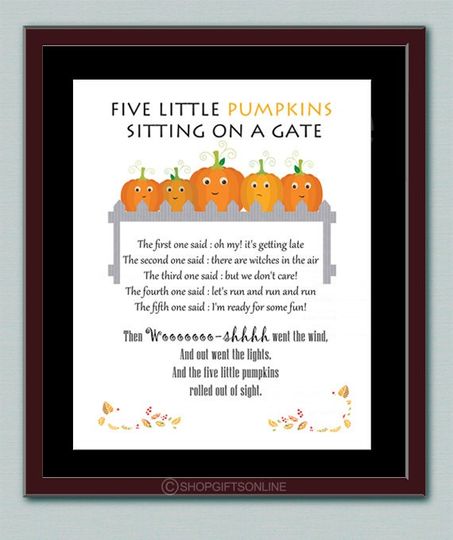 Discover Halloween print.Halloween poster,Wall Art, Five little pumpkins,kids room art