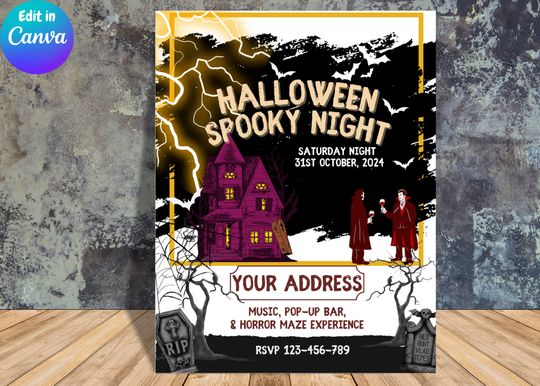 Spooky Halloween Flyer Templates for Parties, Trick or Treat