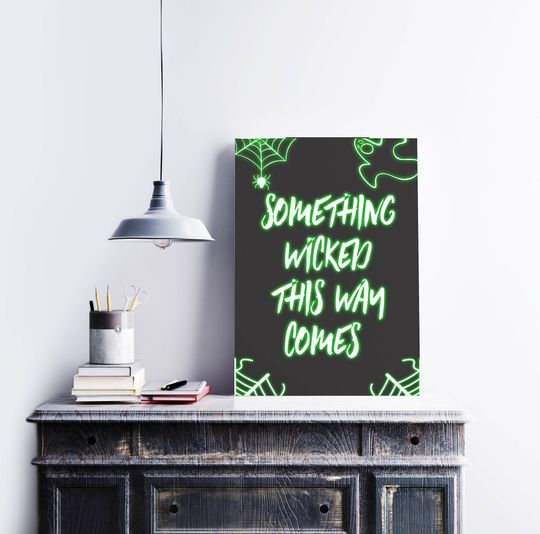 Discover Halloween Poster, Spooky Art Print, Halloween Printable, Trick or Treat