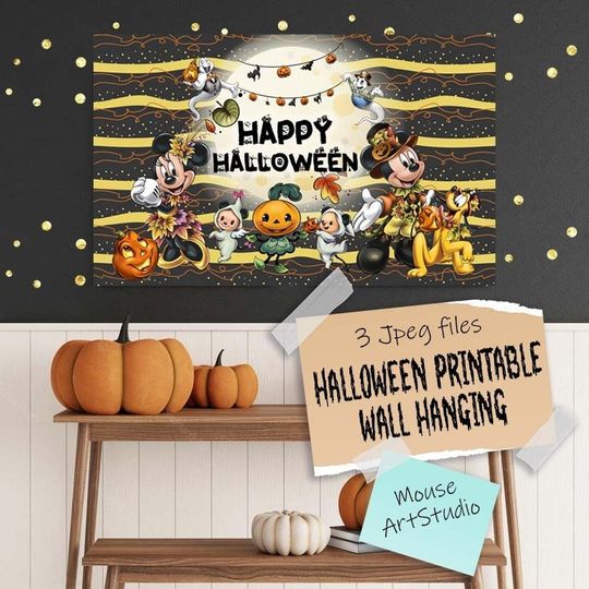 Halloween posters, Minnie Mouse and Mickey Mouse, Mickey Halloween Poster