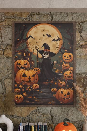 Halloween Art Print Vol 30 | Spooky Poster Print | Haunted House Print