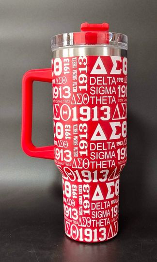 Discover Delta Sigma Theta 40 Oz Stainless Steel Tumbler