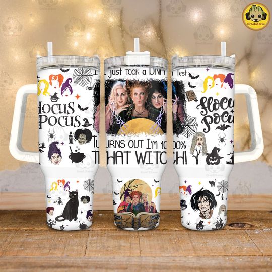 Halloween Sanderson Sisters 40 oz Quencher Tumbler, I Smell Children 40oz Tumbler Sublimation