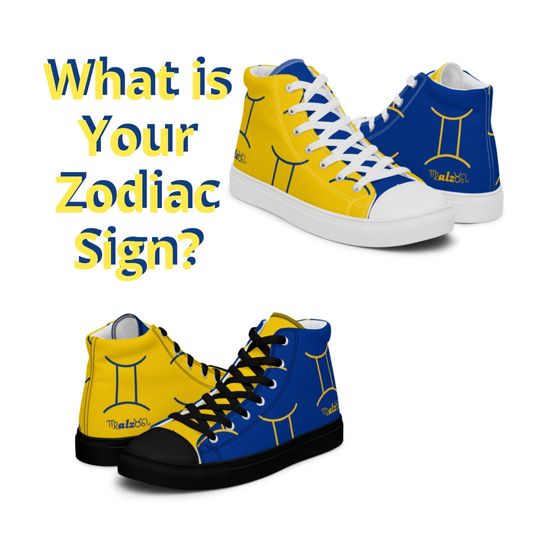 Discover Los Angeles Rams Zodiac Sign Shoes l Adult Gym Sneakers l Astrology Hightops l Custom High Top Canvas Shoe l Pattern Gift l Football Kicks