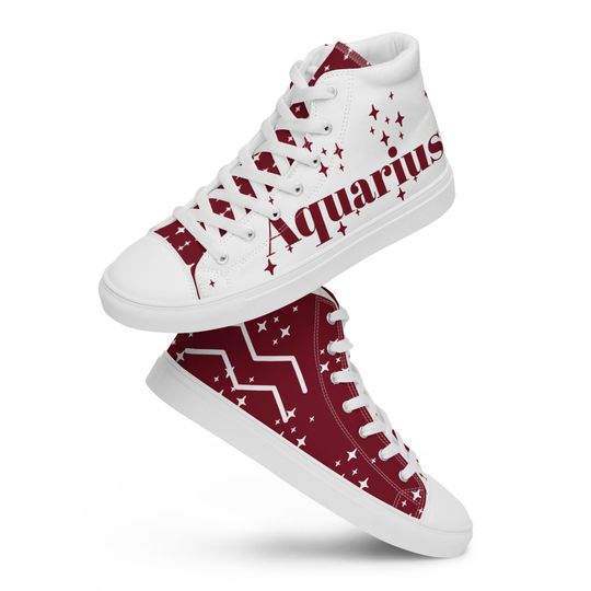 Aquarius Garnet Mens High Top Canvas Shoes