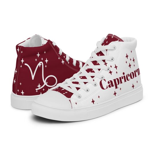 Discover Capricorn Garnet Mens High Top Canvas Shoes