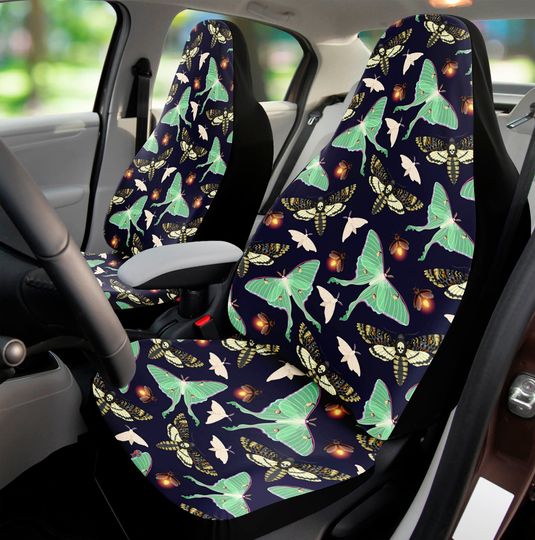 Discover Moths of lost souls Car Seats Covers, Death moth, whimsical Car Seats Protector, Mystic decor Car Accessories, Witchy Boho cottage core car