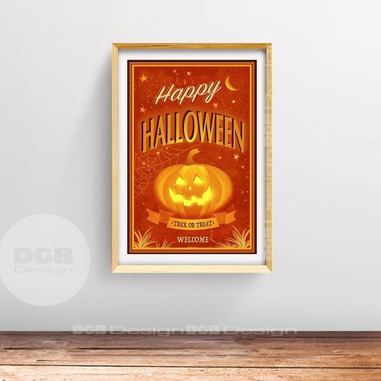 Discover Halloween Wall Art , Halloween Poster,Halloween Party Printable Decoration