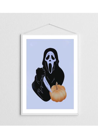 Scream Print, Slasher Print, Halloween Poster, Movie Poster, Film Poster