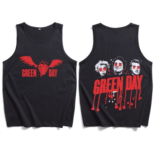 Green Day Saviors World Tour 2024 Tank Tops