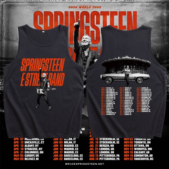 Bruce Springsteen and E Street 2024 Tour Tank Tops