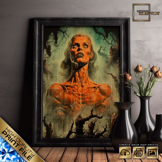 1940s Retro Horror Posters, Monster Movie Posters, horror movie posters, dark academia
