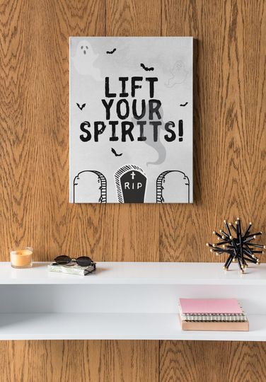 Printable Halloween Poster | Lift Your Spirits | Downloadable