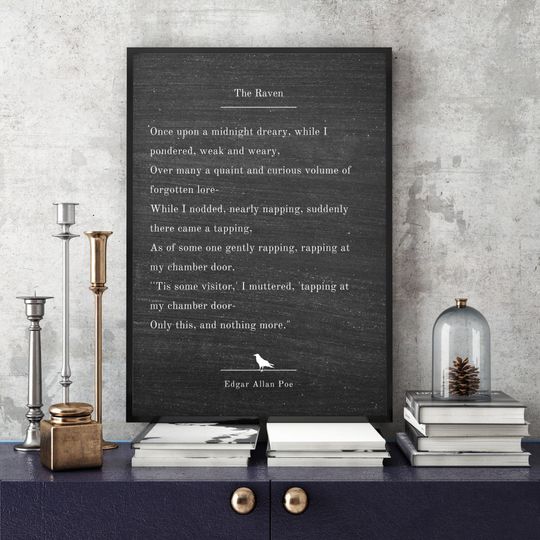 Discover The Raven  | LARGE Halloween Poster Prints | Digital Downloads