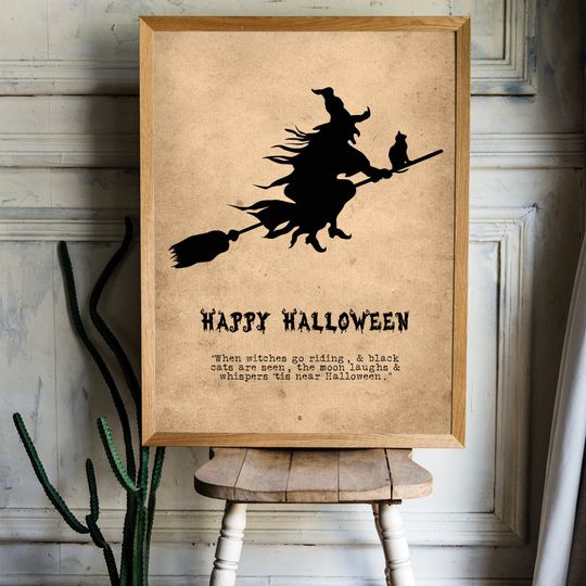 Discover HAPPY HALLOWEEN PRINTABLE, Halloween Poster, Halloween Decor