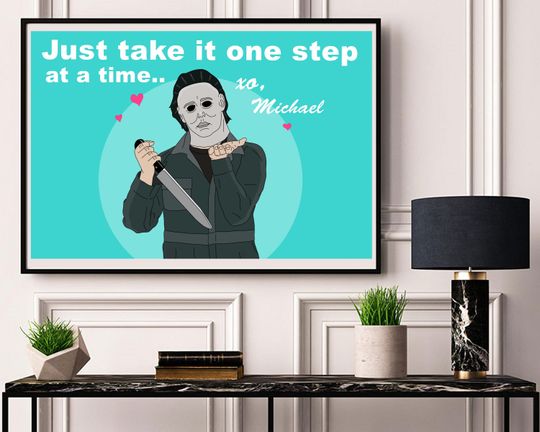 Michael Myers Digital Print // Printable Wall Art Poster Gift, Digital Download, Halloween