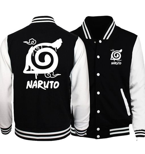 Discover Cartoon Anime Narutoo High Quality Varsity Baseball Jacket