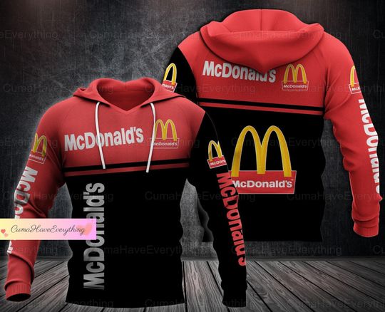 Discover McDonald's Fast Food Hoodie, McDonald Zip Hoodie, Food Shirt, McDonald Unisex Hoodie, McDonald Lover  Gift For Women/Men