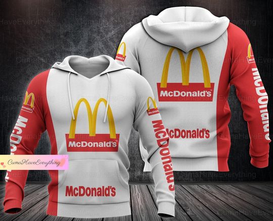 Discover McDonald's Hoodie, McDonald Shirt, McDonald Hoodie, McDonald Shirt, Fast Food Hoodie, McDonald Unisex Hoodies, McDonald Gifts