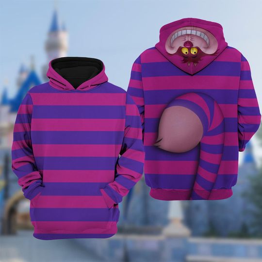 Cheshire Cat Halloween 3D Shirt, Alice In Wonderland Halloween Costume Family Hoodie