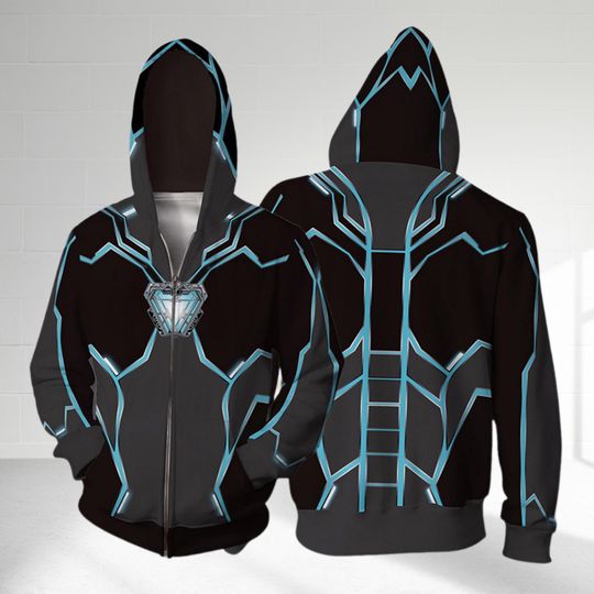 Discover Spider Man Inspired Costume Hoodie, Peter Parker Cosplay Costume Super Hero Hoodie