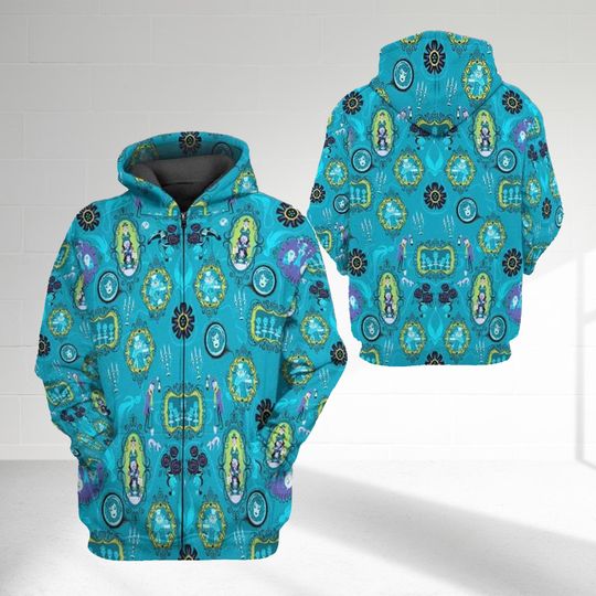 Creepy Hitchhiking Trio Shirt, Haunted Mansion Costume Halloween 3D All Over Print Hoodie