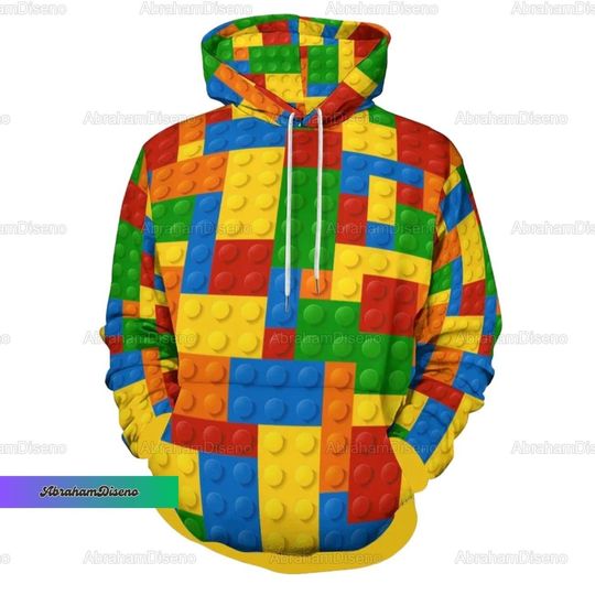 Discover Building Blocks Hoodie, Master Builder Hoodie For Men, Building Bricks Unisex Hoodie