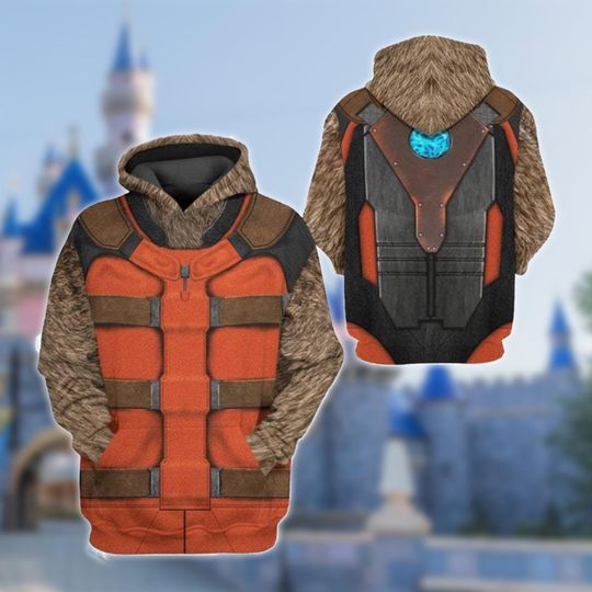 Guardian Of The Galaxy Costume Hoodie, Rocket Raccoon Cosplay Costume Hoodie