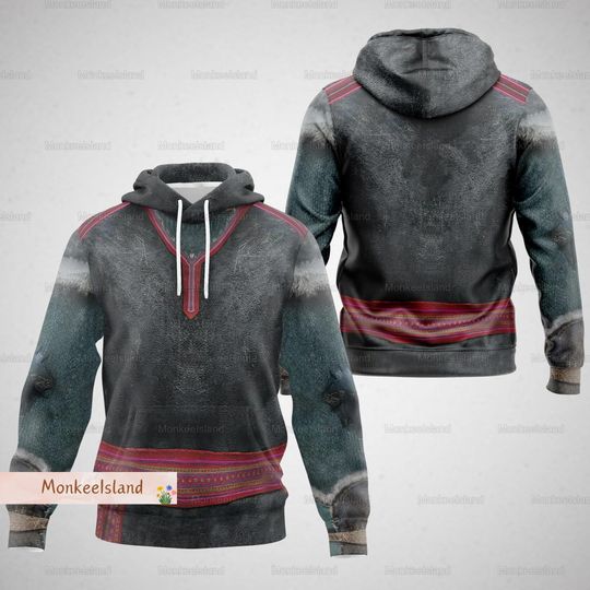 Discover Halloween Kristoff Frozen Costume Hoodie ,  Frozen Cartoon Cosplay Costume 3D Hoodie