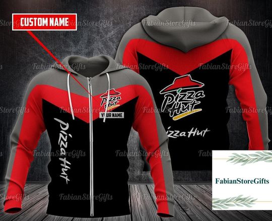 Discover Halloween Pizza Hut Hoodies, Pizza 3D All Over Printed Shirt, Fast Food Hoodie