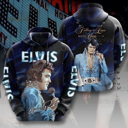 Discover Elvis 90S Vintage Shirt, King Of Rock And Roll Tshirt, Elvis Presley 3D Hoodie