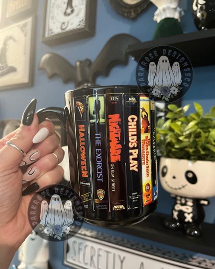 Discover 15oz 1.0 vhs horror mug