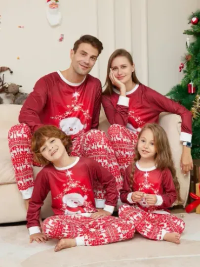 Discover Christmas Family Matching Nightwear Homewear Kids Pyjamas Sets Xmas Pj's Clothes