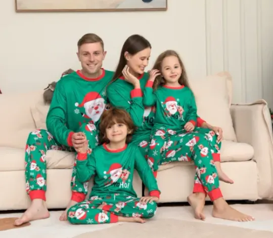 Discover Family Matching Christmas Pajamas Santa Claus Print Dad Mommy And Me Costume