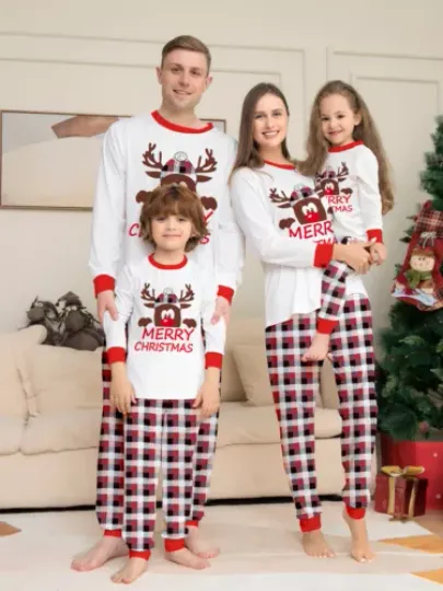 Discover Family Matching Christmas Pyjamas Adult Kids Xmas Nightwear Pajamas Pjs Set