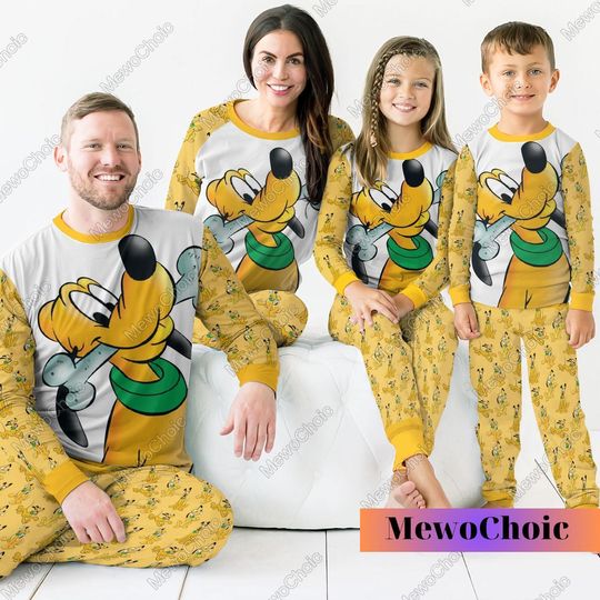 Halloween Pluto Pajama Family, Disney Pluto Pajamas Set, Pluto Dog Pajama, Magic Kingdom Shirt, Pluto Dog Shirt, Disney Pjs Family