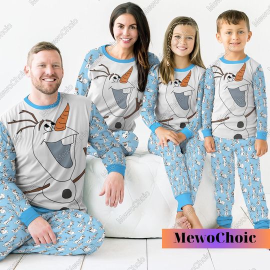 Discover Halloween Olaf Snowman Pajama, Disney Olaf Pajamas Family, Frozen Olaf Shirt, Frozen Elsa Anna Tee, Olaf Shirt, Pj Sets For Family