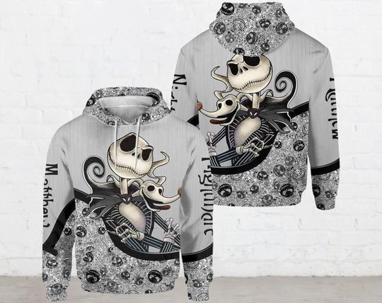 Discover Jack Skellington 3D Hoodie, Nightmare Before Christmas 3D Hoodie