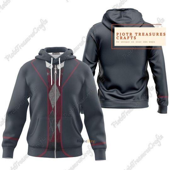 Umbrella Academy 3D Hoodie, Uniform Superhero Adult Hoodie, Halloween Men Hoodie