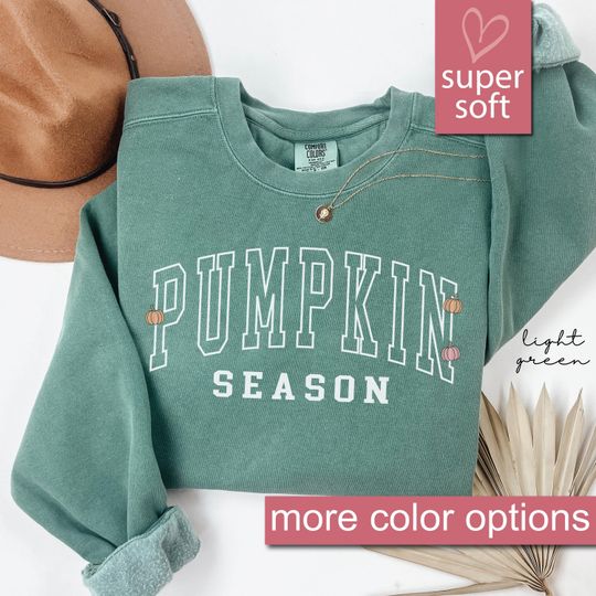 Discover Comfort Colors Pumpkin Season Sweatshirt, Cute Fall Sweatshirts, Thanksgiving Gift
