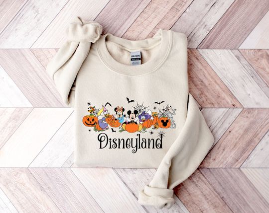 Disneyland Halloween Sweatshirt  , Mickey And Friends Halloween Sweatshirt