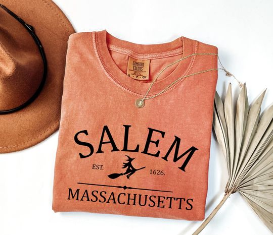 Discover Comfort Colors Salem Massachusetts shirt, pooky shirt for her, Witch shirt