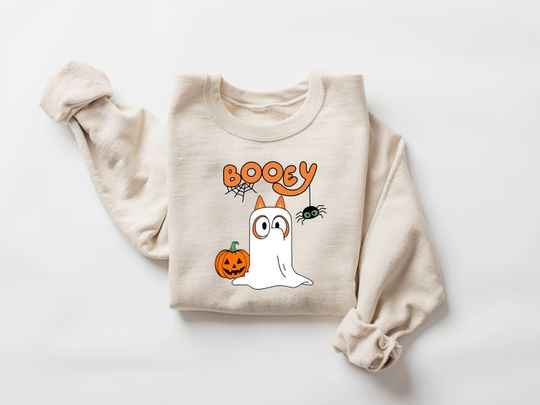 Discover Retro Booey Halloween Sweatshirt, Kids Halloween shirt,Boo shirt, Halloween Sweatshirt